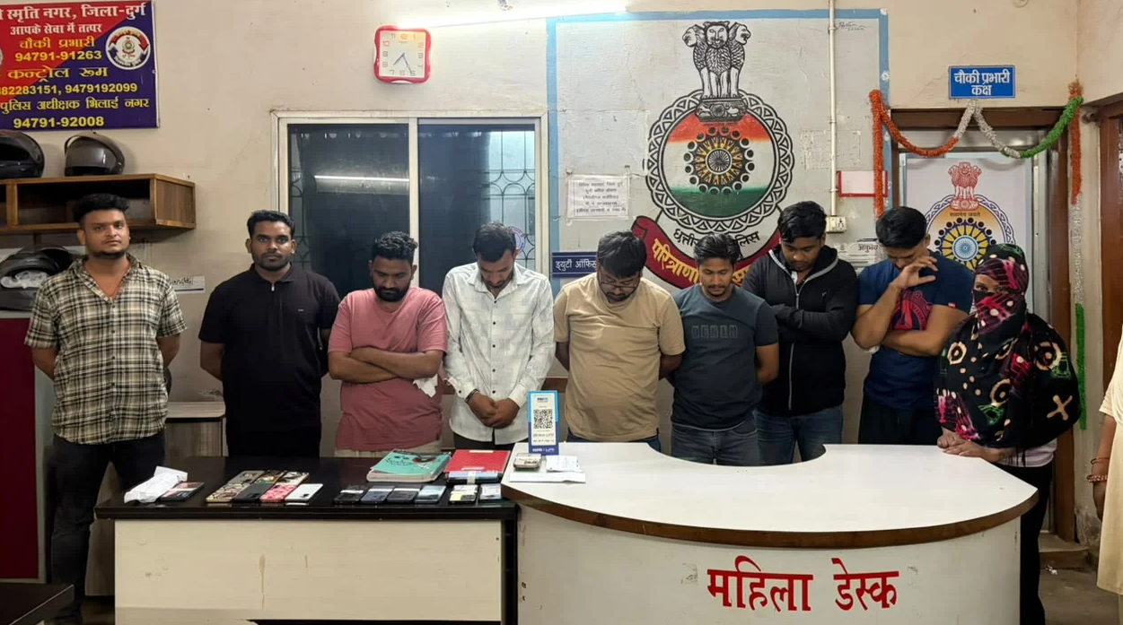 वेलनेस स्पा सेंटर की आड़ में देह व्यापार का आरोप, 9 गिरफ्तार; 19 मोबाइल और नकदी जब्त